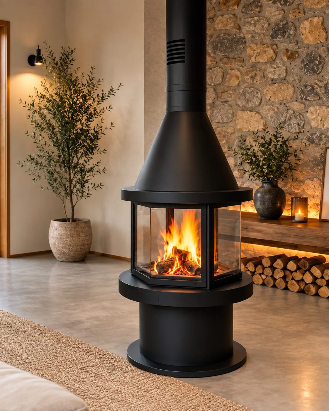 Steel Fire Central 700 Steel Fire şömine haznesi